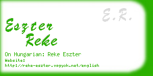 eszter reke business card